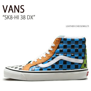 VANS oY Xj[J[ SK8-HI 38 DX LEATHER CHECK MULTI VN0A38GF9ID XP[gnC38DX Y jp