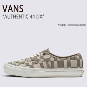 VANS oY Xj[J[ AUTHENTIC 44 WOVEN CHECK BROWN KHAKI VN0A4BVYBKL I[ZeBbN44DX fB[X p