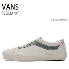 VANS バンズ スニーカー BOLD NI VINTAGE WHITE GREY VN0A5DYA92A ボールドニー メンズ レディース 男性用 女性用 男女兼用【中古】未使用品