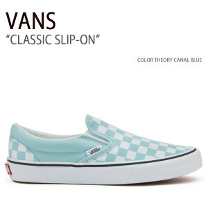 VANS oY Xj[J[ CLASSIC SLIP-ON COLOR THEORY CHECKERBOARD CANAL BLUE VN0A7Q5DH7O NVbNXb| Y fB[X jp p jp