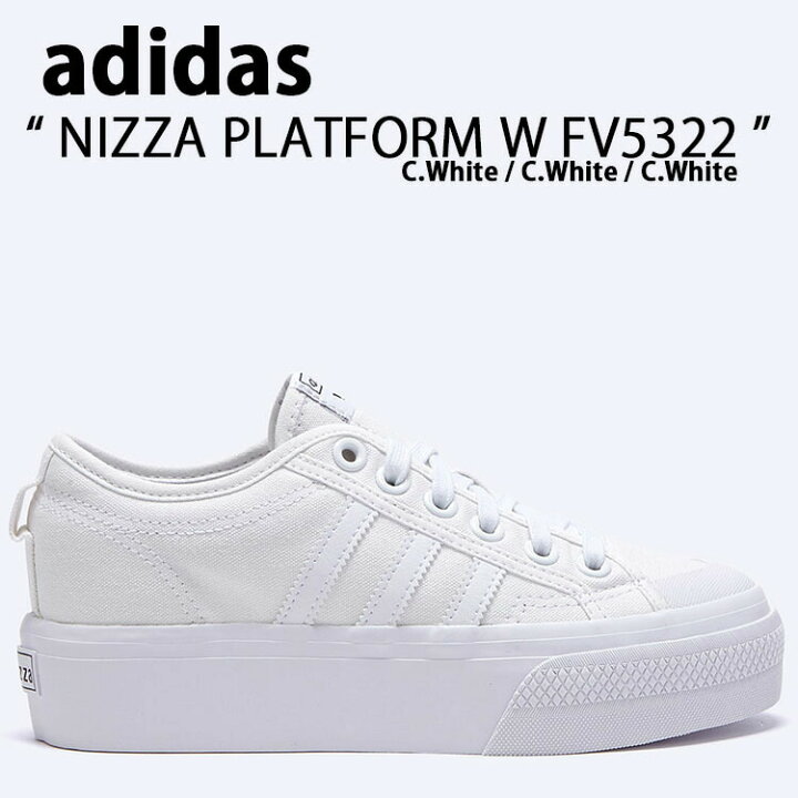 楽天市場】adidas アディダス スニーカー レディース NIZZA PLATFORM W 