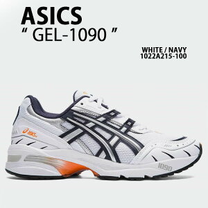 asics AVbNX fB[X Xj[J[ GEL-1090 Q WHITE NAVY ORANGE 1022A215-100 V[Y zCg lCr[ IW jOV[Y gCV[Y