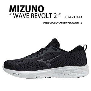 Mizuno ~Ym Xj[J[ WAVE REVOLT 2 J1GC211413 EF[u{g jOV[Y BLACK WHITE V[Y ubN zCg bVV[Y Y fB[X