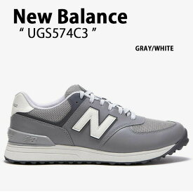 New Balance ニューバランス スニーカー UGS574 UGS574C3 ゴルフシューズ GRAY WHITE シューズ グレー ホワイト スパイクレス メンズ レディース【中古】未使用品