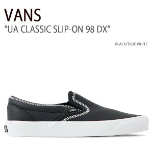 VANS �o���Y �X�j�[�J�[ UA CLASSIC SLIP-ON 98 DX BLACK TRUE WHITE VN0A3JEXBMX UA�N���V�b�N�X���b�|��98DX �����Y �j���p