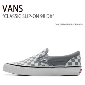 VANS oY Xj[J[ CLASSIC SLIP-ON 98 DX CHECKERBOARD TRADEWINDS VN0A7Q58BM7 NVbNXb|98DX Y fB[X jp p