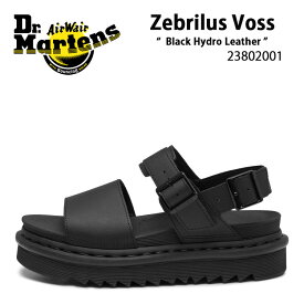 Dr.Martens ドクターマーチン サンダル ストラップサンダル Zebrilus Voss Black Hydro Leather 23802001 ヴォス ボス ブラック サイズ調整 レディース 女性用【中古】未使用品