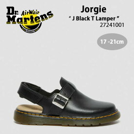 Dr.Martens ドクターマーチン キッズ サンダル Jorgie J Black T Lamper 27241001 サボサンダル サボ ミュール 子供 キッズ シューズ ブラック 黒色 ベビー用 キッズ用 ジュニア用 子供用【中古】未使用品