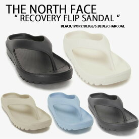 THE NORTH FACE ノースフェイス サンダル RECOVERY FLIP ビーチサンダル シャワーサンダル 一体型サンダル フリップサンダル BLACK IVORY BEIGE BLUE CHARCOAL ロゴ メンズ レディース NS98P02K/J/L/M/N【中古】未使用品