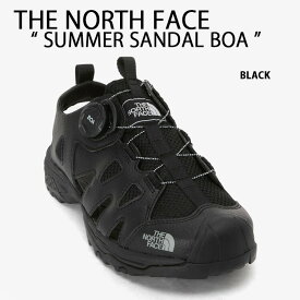 THE NORTH FACE ノースフェイス スポーツサンダル SUMMER SANDAL BOA サンダル ボアシステム BOA Fit System シューズ ト BLACK スポサン 撥水ソール マリンスポーツ ブラック メンズ レディース NS98P07A【中古】未使用品