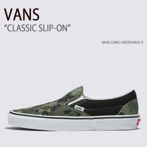 VANS oY Xj[J[ CLASSIC SLIP-ON RAIN CAMO GREEN MULTI VN0009Q7BGK NVbNXb| CJO[ }` Y fB[X jp p