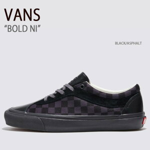 VANS �o���Y �X�j�[�J�[ BOLD NI BLACK ASPHALT VN0A5DYAKOU �{�[���h�j�[ �����Y ���f�B�[�X �j���p �����p