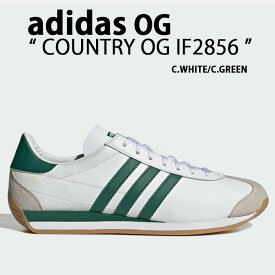 adidas Originals アディダス オリジナルス スニーカー COUNTRY OG WHITE GREEN IF2856 カントリー カントリーOG レザーアッパー ホワイト グリーン クラシック メンズ レディース【中古】未使用品