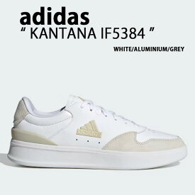 adidas アディダス スニーカー KANTANA CLOUD WHITE ALUMINIUM ORBIT GREY IF5384 シューズ カンタナ デイリーシューズ テニスシューズ スウェード ホワイト グレー ベージュ メンズ レディース【中古】未使用品