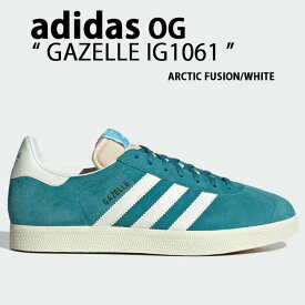 adidas Originals アディダス オリジナルス スニーカー GAZELLE IG1061 ARCTIC FUSHION GREEN WHITE CREAM ガゼル シューズ スウェード ビンテージスタイル アークティックフュージョン ホワイト クリーム メンズ レディース【中古】未使用品