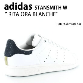 adidas アディダス レディース スニーカー STANSMITH W RITA ORA BLANCHE S82744 スタンスミス リタ・オラ シューズ ホワイト ネイビー コラボスニーカー レディース【中古】未使用品