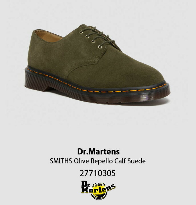 楽天市場】Dr.Martens ドクターマーチン レザーシューズ SMITHS Olive 