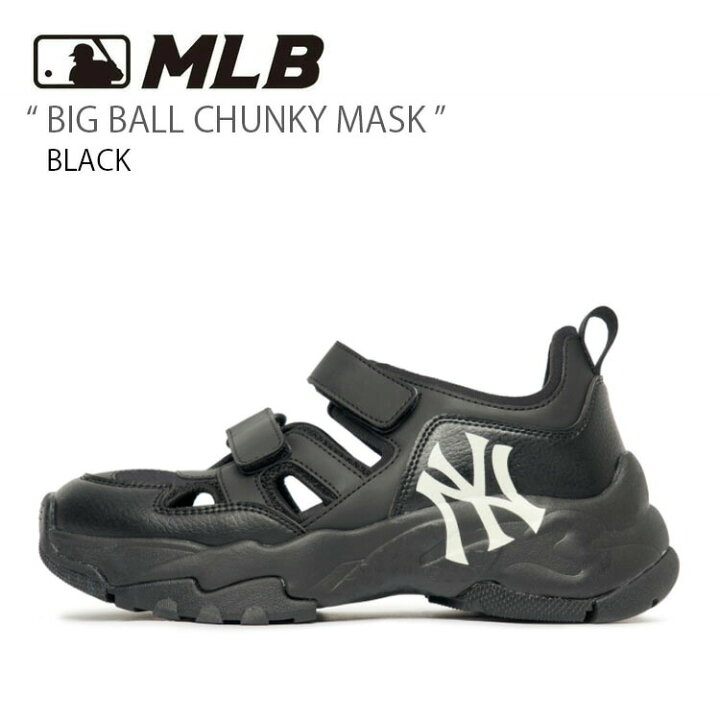 楽天市場】MLB エムエルビー サンダル MLB BIG BALL CHUNKY MASK BLACK  