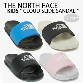 THE NORTH FACE ノースフェイス キッズ サンダル KID CLOUD SLIDE スライドサンダル シャワーサンダル BLACK BLUE PINK 柔らか クッション ブラック ブルー ピンク キッズ用 子供用 NS96P08A/B/C NS96P12T/S【中古】未使用品