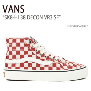 VANS oY Xj[J[ SK8-HI 38 DECON VR3 SF CHECKERBOARD RED VN0A4BX6RED XP[gnC38fRVR3 SF Y fB[X jp p
