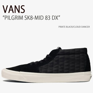 VANS oY Xj[J[ X PILGRIM SK8-MID 83 DX PIRATE BLACK CLOUD DANCER VN0A5JMFC38 sO XP[g~bh83 DX ubN Y fB[X jp p