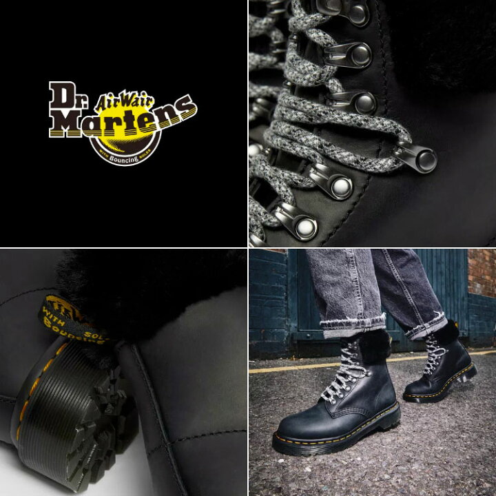 楽天市場】Dr.Martens ドクターマーチン 8ホールブーツ レザー ボア 