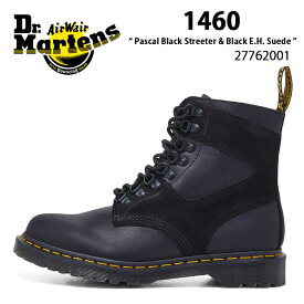 Dr.Martens ドクターマーチン 8タイ ブーツ 1460 Pascal Black Streeter & Black E.H. Suede 27762001 スウェードレザー マウンテンブーツ ブラック メンズ 男性用【中古】未使用品