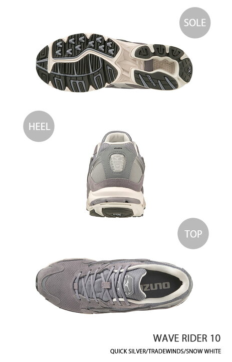 楽天市場】Mizuno ミズノ スニーカー WAVE RIDER 10 D1GA227704  