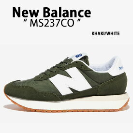 New Balance ニューバランス スニーカー MS237CO KHAKI WHITE シューズ アイボリー NewBalance237 ニューバランス237 カーキ ホワイト メンズ レディース【中古】未使用品