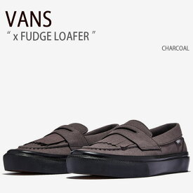 VANS バンズ スニーカー FUDGE LOAFER CHARCOAL V196CF FDG ファッジ ローファ チャコール グレー ブラック メンズ レディース 男性用 女性用【中古】未使用品