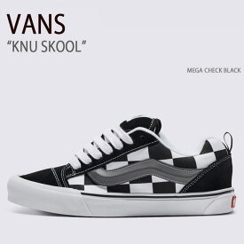 VANS バンズ スニーカー KNU SKOOL MEGA CHECK BLACK VN0009QCCJJ ニュースクール メガチェックブラック メンズ レディース 男性用 女性用【中古】未使用品