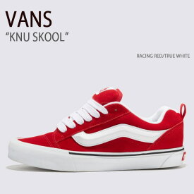 VANS バンズ スニーカー KNU SKOOL RACING RED TRUE WHITE VN0009QCJV6 ニュースクール レイシングレッド トゥルーホワイト メンズ レディース 男性用 女性用【中古】未使用品