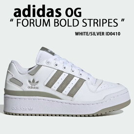 adidas Originals アディダス レディース スニーカー FORUM BOLD STRIPES ID0410 厚底シューズ WHITE SILVER プラットフォーム 厚底 ホワイト シルバー【中古】未使用品