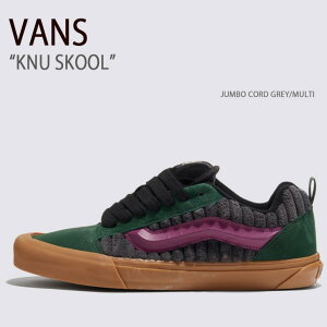 VANS �o���Y �X�j�[�J�[ KNU SKOOL JUMBO CORD GREY MULTI VN0009QC6KL �j���[�X�N�[�� �W�����{�R�[�h�O���[ �}���` �����Y ���f�B�[�X �j���p �����p