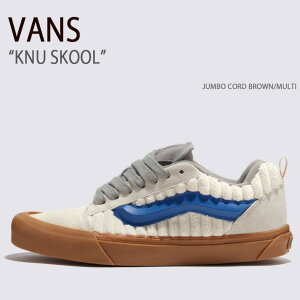 VANS �o���Y �X�j�[�J�[ KNU SKOOL JUMBO CORD BROWN MULTI VN0009QCRML �j���[�X�N�[�� �W�����{�R�[�h�u���E�� �}���` �����Y ���f�B�[�X �j���p �����p
