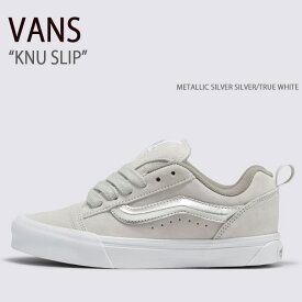 VANS バンズ スニーカー KNU SKOOL METALLIC SILVER SILVER TRUE WHITE VN0009QCX1K ニュースクール メタリックシルバーシルバー トゥルーホワイト レディース 女性用【中古】未使用品