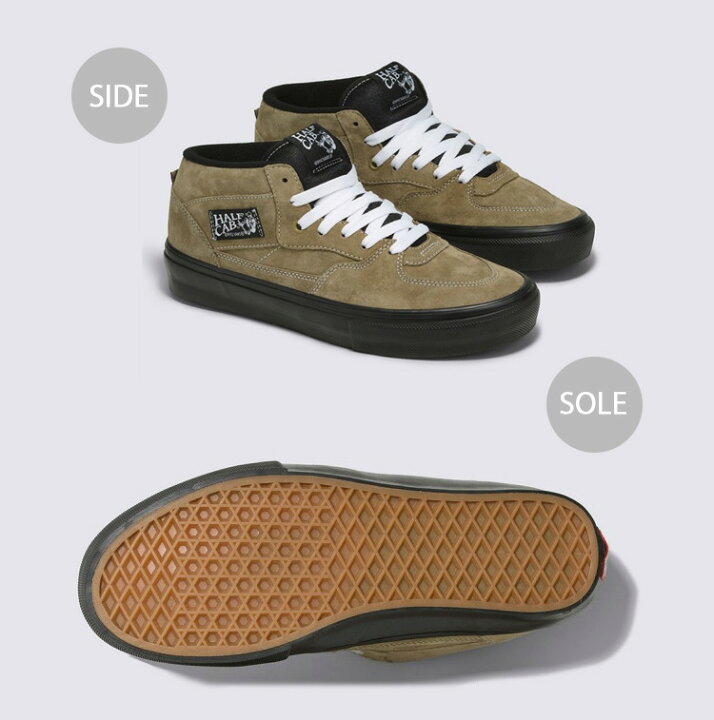 楽天市場】VANS バンズ スニーカー SK8 HALF CAB PIG SUEDE OLIVE 