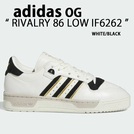 adidas originals アディダス スニーカー RIVALRY 86 LOW IF6262 WHITE BLACK シューズ ライバリー ロー クラシック レザー 本革 ホワイト ブラック メンズ レディース【中古】未使用品