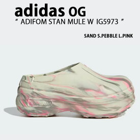 adidas originals アディダス スリッポン ADIFOM STAN MULE W IG5973 SAND SILVER PEBBLE LUCID PINK シューズ アディフォーム スタンミュール サンド　シルバーぺブル　ルシッドピンク メンズ レディース【中古】未使用品