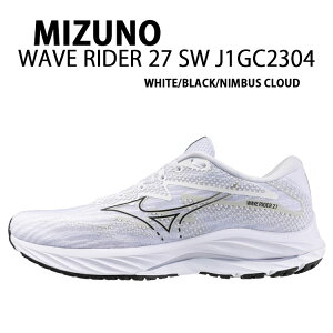 Mizuno ~Ym Xj[J[ WAVE RIDER 27 SW WHITE BLACK CLOUD J1GC230458 EG[uC_[ V[Y jO W EH[LO zCg ubN NEh Y