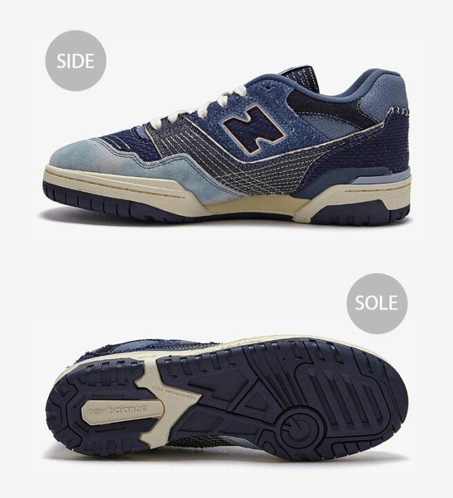 楽天市場】New Balance ニューバランス スニーカー BB550J デニム BLUE 