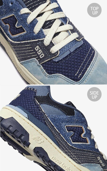 楽天市場】New Balance ニューバランス スニーカー BB550J デニム BLUE 