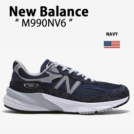 New Balance ニューバランス スニーカー M990NV6 MADE IN USA 990v6 シューズ NAVY スエード NewBalance990 ニューバランス990 スウェード ネイビーメンズ【中古】未使用品