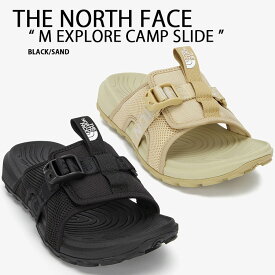 THE NORTH FACE ノースフェイス サンダル M EXPLORE CAMP SLIDE スライドサンダル スライダー BLACK SAND シューズ アウトドア キャンプ ブラック サンド NS92Q13K/J【中古】未使用品