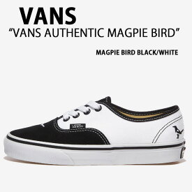 VANS バンズ スニーカー AUTHENTIC MAGPIE BIRD BLACK WHITE VN0009PVBPB オーセンティック マグパイ バード ブラック ホワイト メンズ レディース 男性用 女性用 【中古】未使用品