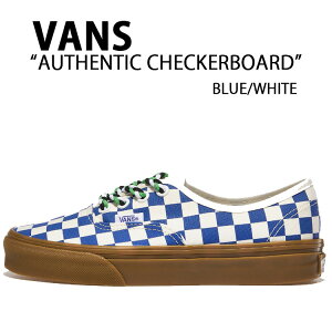 VANS oY Xj[J[ AUTHENTIC CHECKERBOARD BLUE WHITE VN0009PVY6Z I[ZeBbN `FbJ[{[h u[ zCg Y fB[X jp p