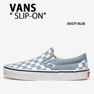 VANS oY Xj[J[ SLIP-ON COLOR THEORY CHECKERBOARD DUSTY BLUE VN000BVZDSB Xb| `FbJ[{[h _XeB[ u[ Y fB[X jp p