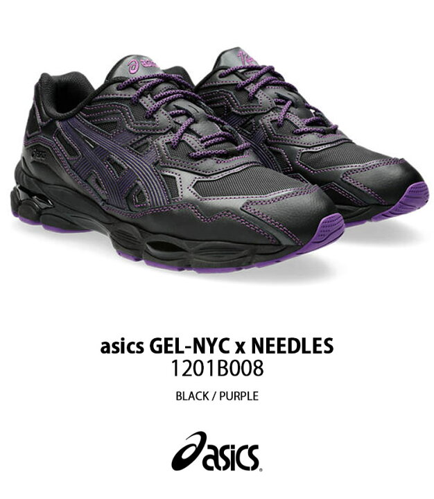楽天市場】asics アシックス スニーカー GEL-NYC x NEEDLES BLACK 