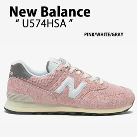 New Balance ニューバランス スニーカー U574HSA PINK WHITE GRAY シューズ スエード ヘリテージ モデル New BalanceU574 ニューバランスU574 メッシュタン ピンク ホワイト グレー メンズ レディース【中古】未使用品