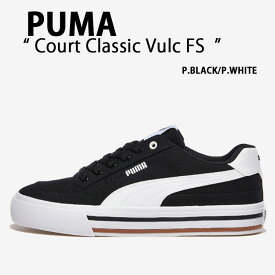 PUMA プーマ スニーカーCourt Classic Vulc FS PUMA BLACK PUMA WHITE PKI39635303 プーマブラック プーマホワイト【中古】未使用品